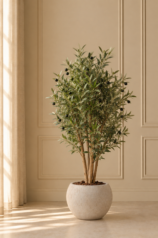 OLIJFBOOM 120CM | ECHTE HOUTEN STAM