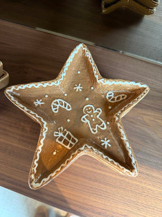 KERSTSCHAAL STER GINGERBREAD | BRUIN