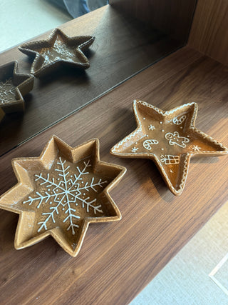 KERSTSCHAAL STER SNOWFLAKE | BRUIN